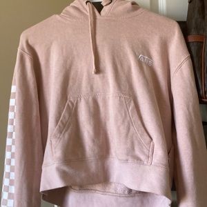 It’s a light pink vans pullover hoodie